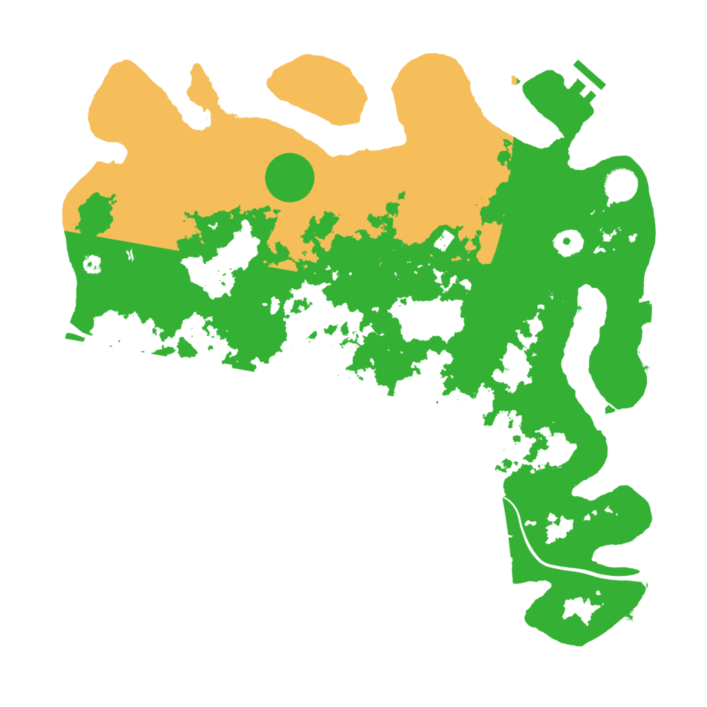 Biome Rust Map: Procedural Map, Size: 3800, Seed: 23211325