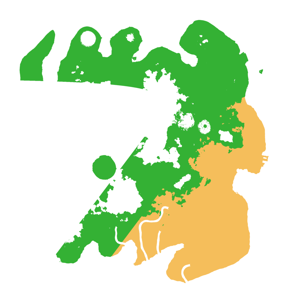 Biome Rust Map: Procedural Map, Size: 3500, Seed: 51062147