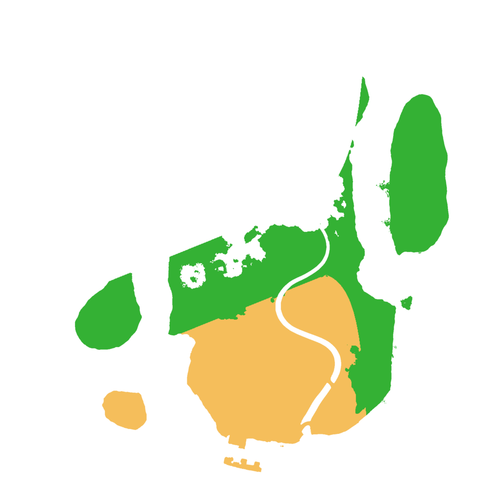 Biome Rust Map: Procedural Map, Size: 2000, Seed: 603871236