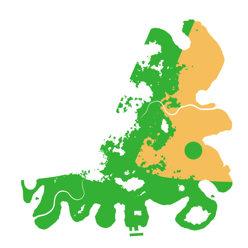 Biome Rust Map: Procedural Map, Size: 3700, Seed: 702231678