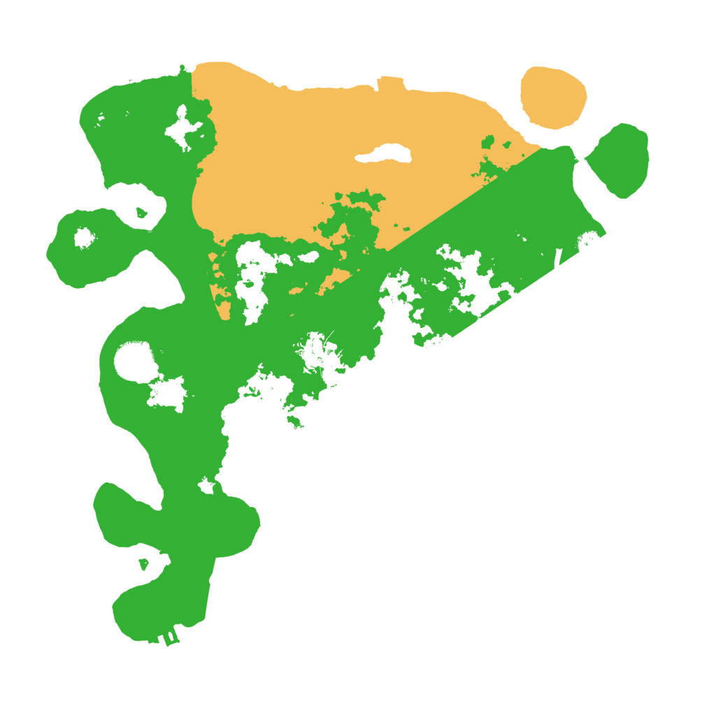 Biome Rust Map: Procedural Map, Size: 3200, Seed: 494696