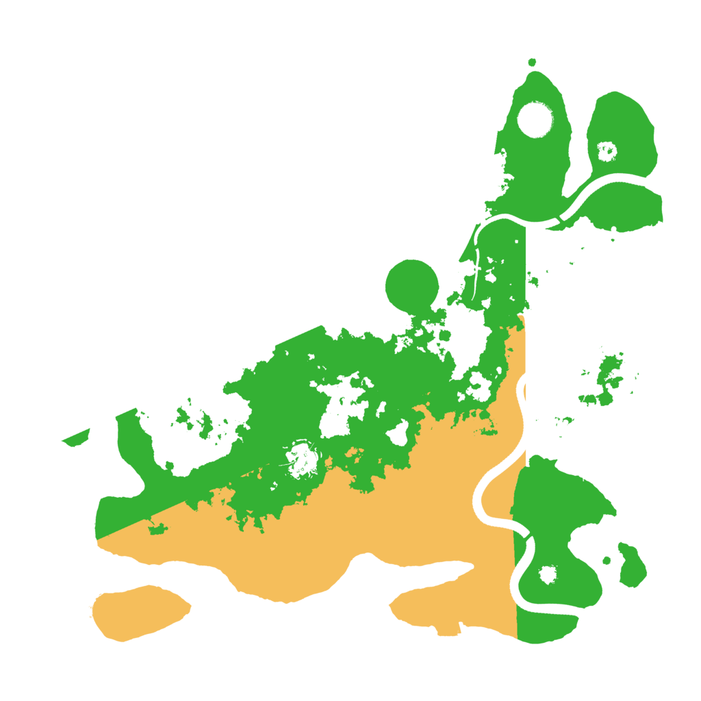 Biome Rust Map: Procedural Map, Size: 3500, Seed: 243279582