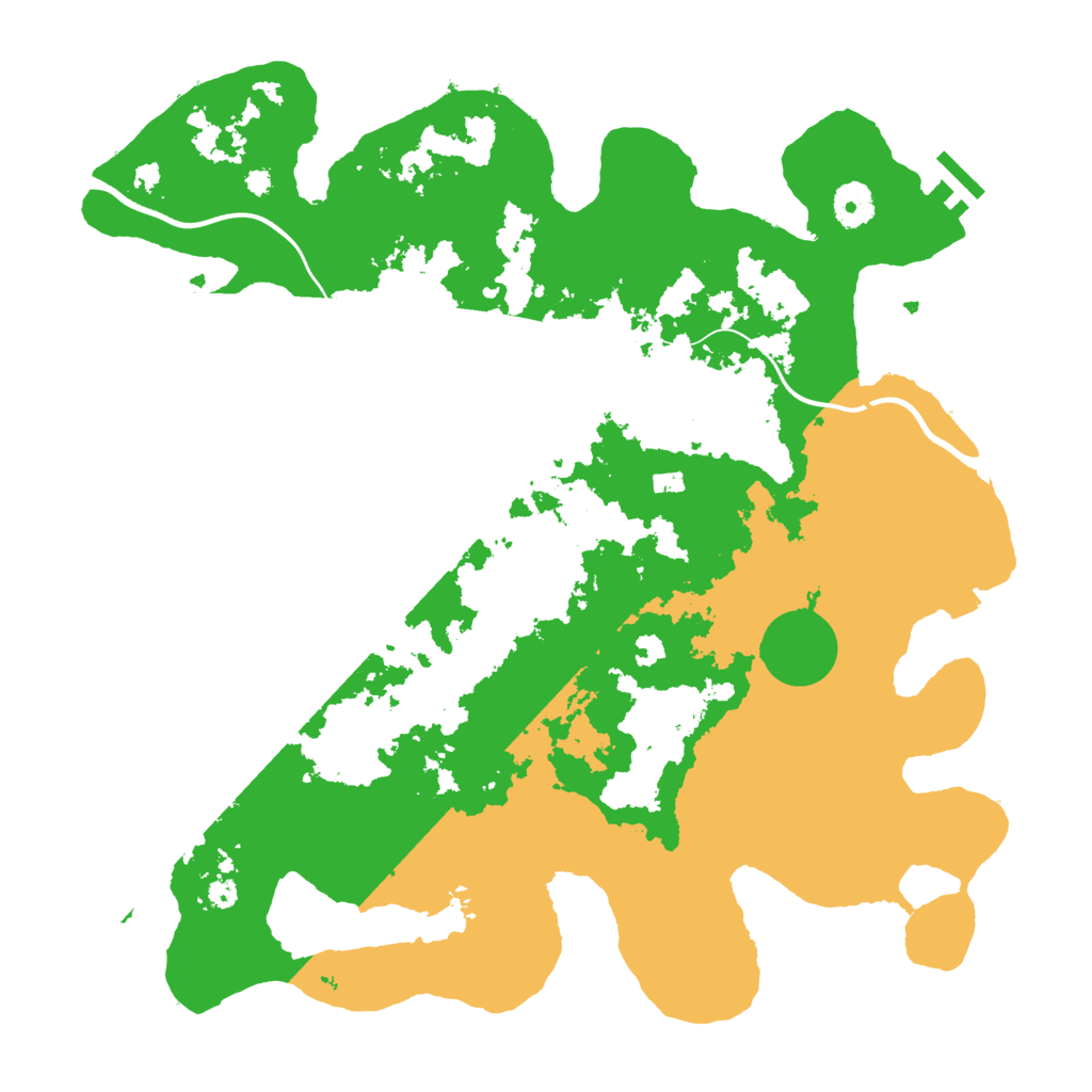 Biome Rust Map: Procedural Map, Size: 3800, Seed: 561130748