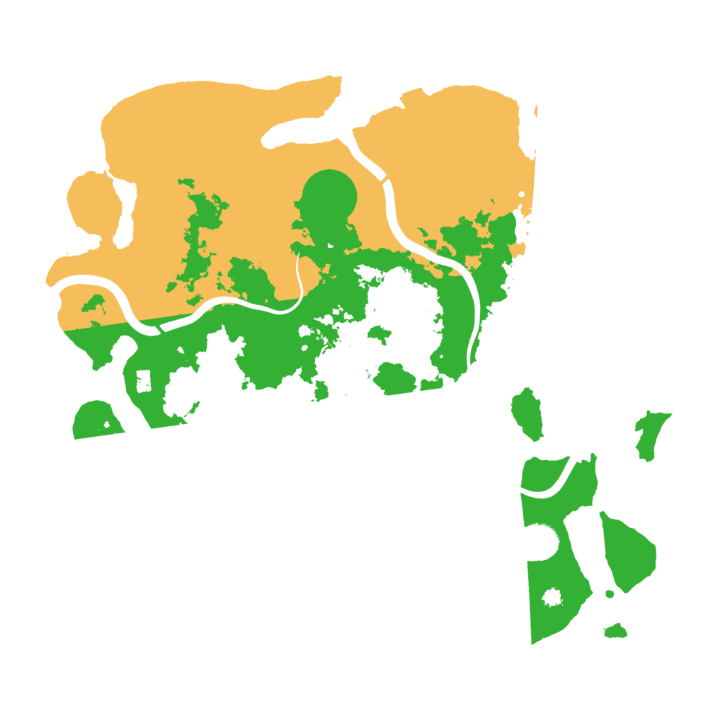 Biome Rust Map: Procedural Map, Size: 3500, Seed: 665562054