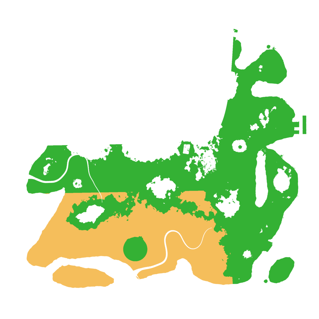 Biome Rust Map: Procedural Map, Size: 3500, Seed: 679032109
