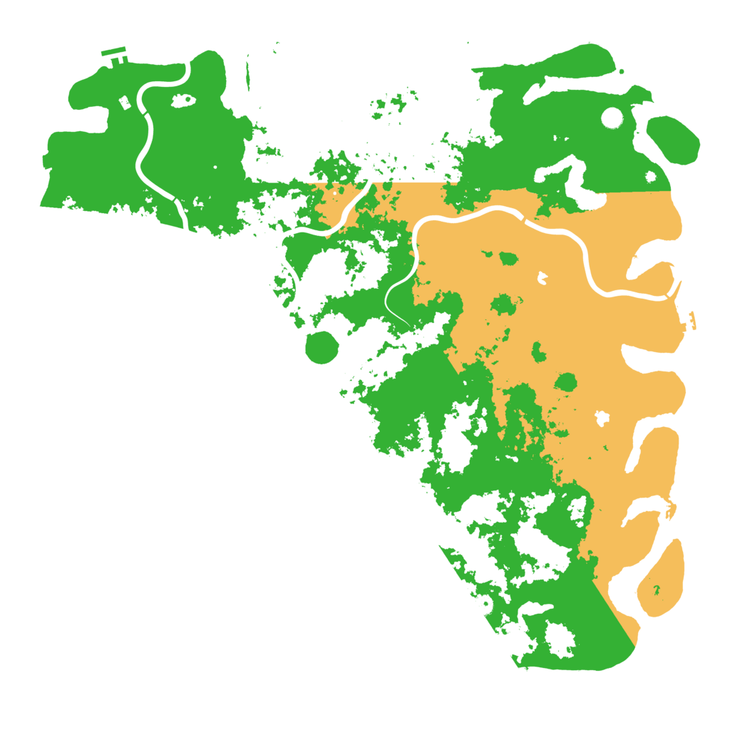 Biome Rust Map: Procedural Map, Size: 6000, Seed: 985266655