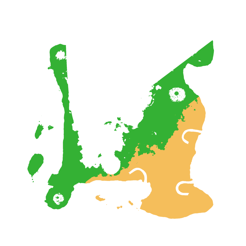 Biome Rust Map: Procedural Map, Size: 2400, Seed: 1805780718