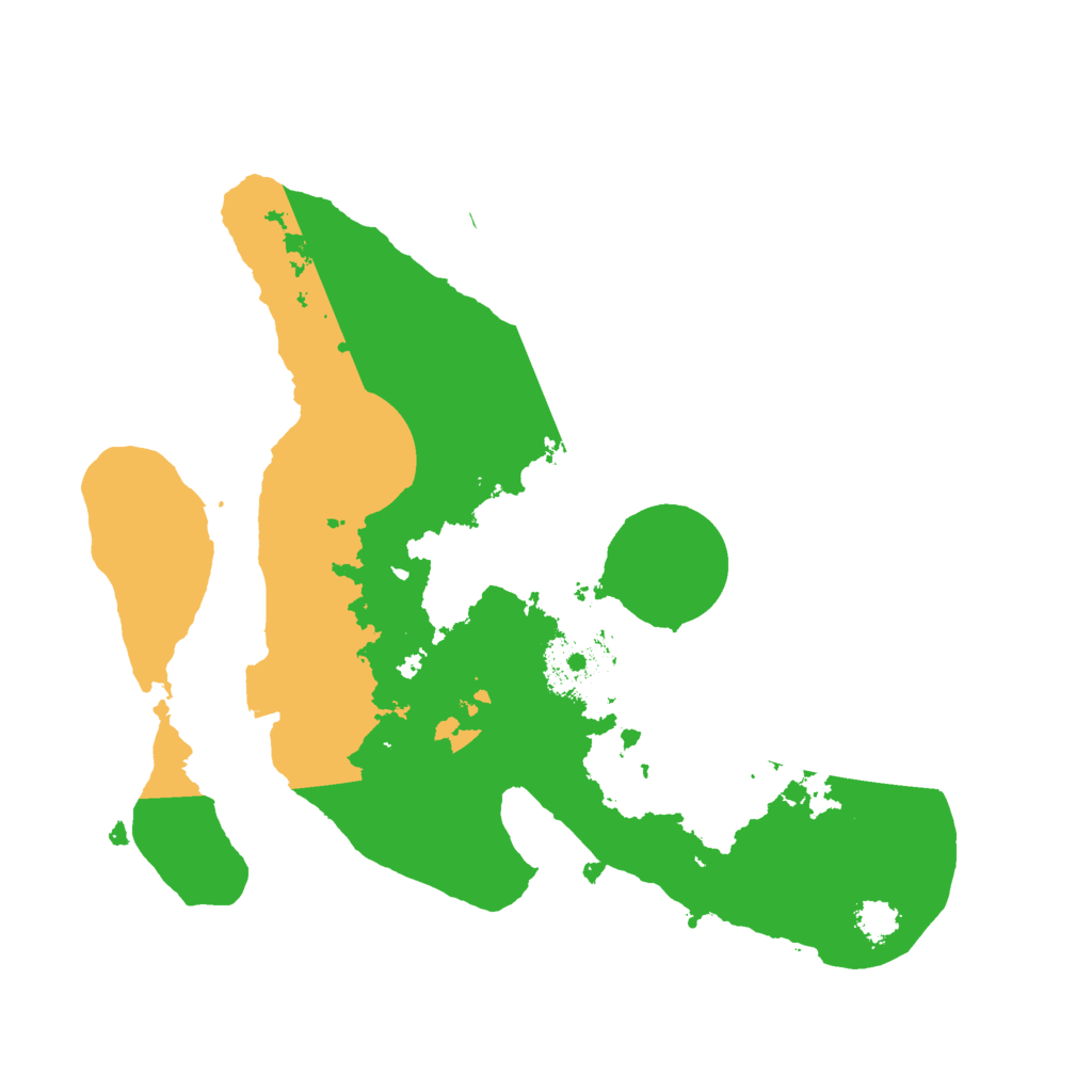 Biome Rust Map: Procedural Map, Size: 2400, Seed: 512772002