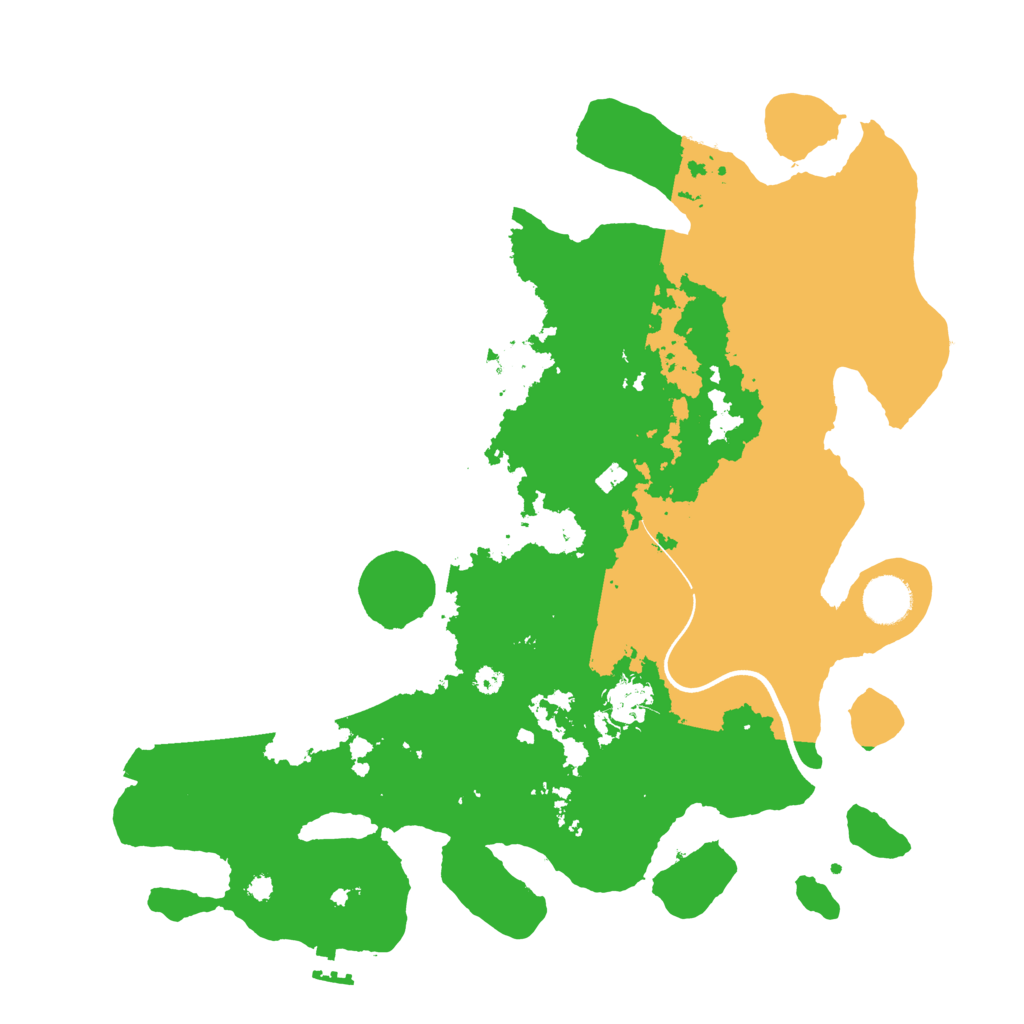 Biome Rust Map: Procedural Map, Size: 3700, Seed: 70667109