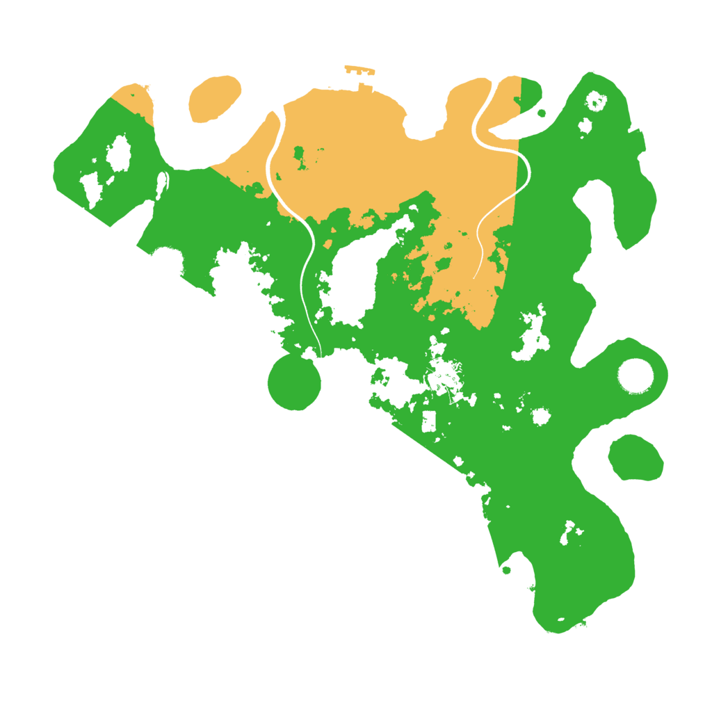 Biome Rust Map: Procedural Map, Size: 3550, Seed: 46611195