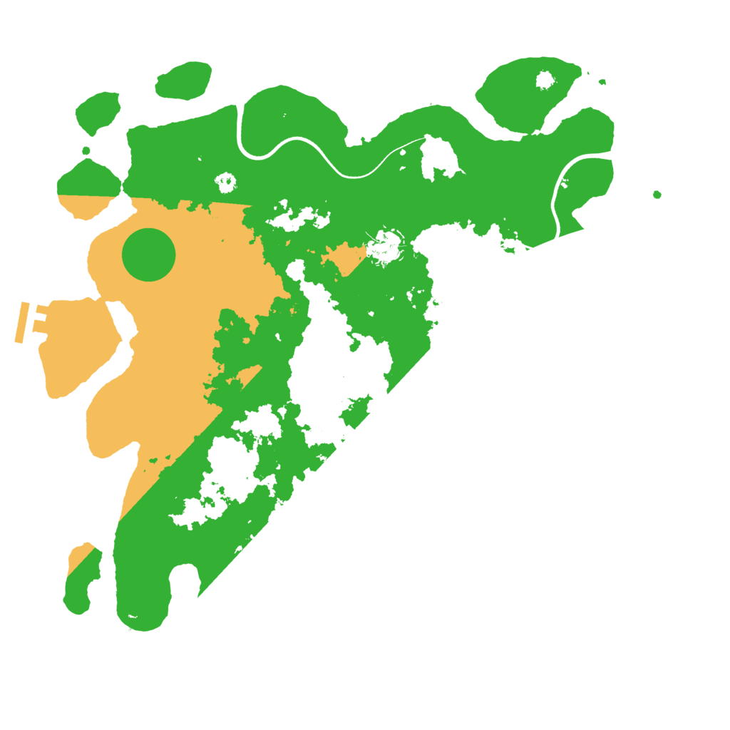 Biome Rust Map: Procedural Map, Size: 3600, Seed: 1213481