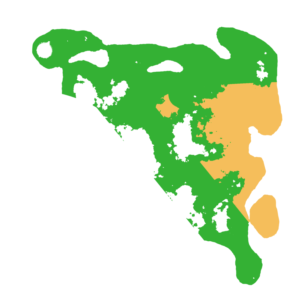 Biome Rust Map: Barren, Size: 3500, Seed: 2045155371