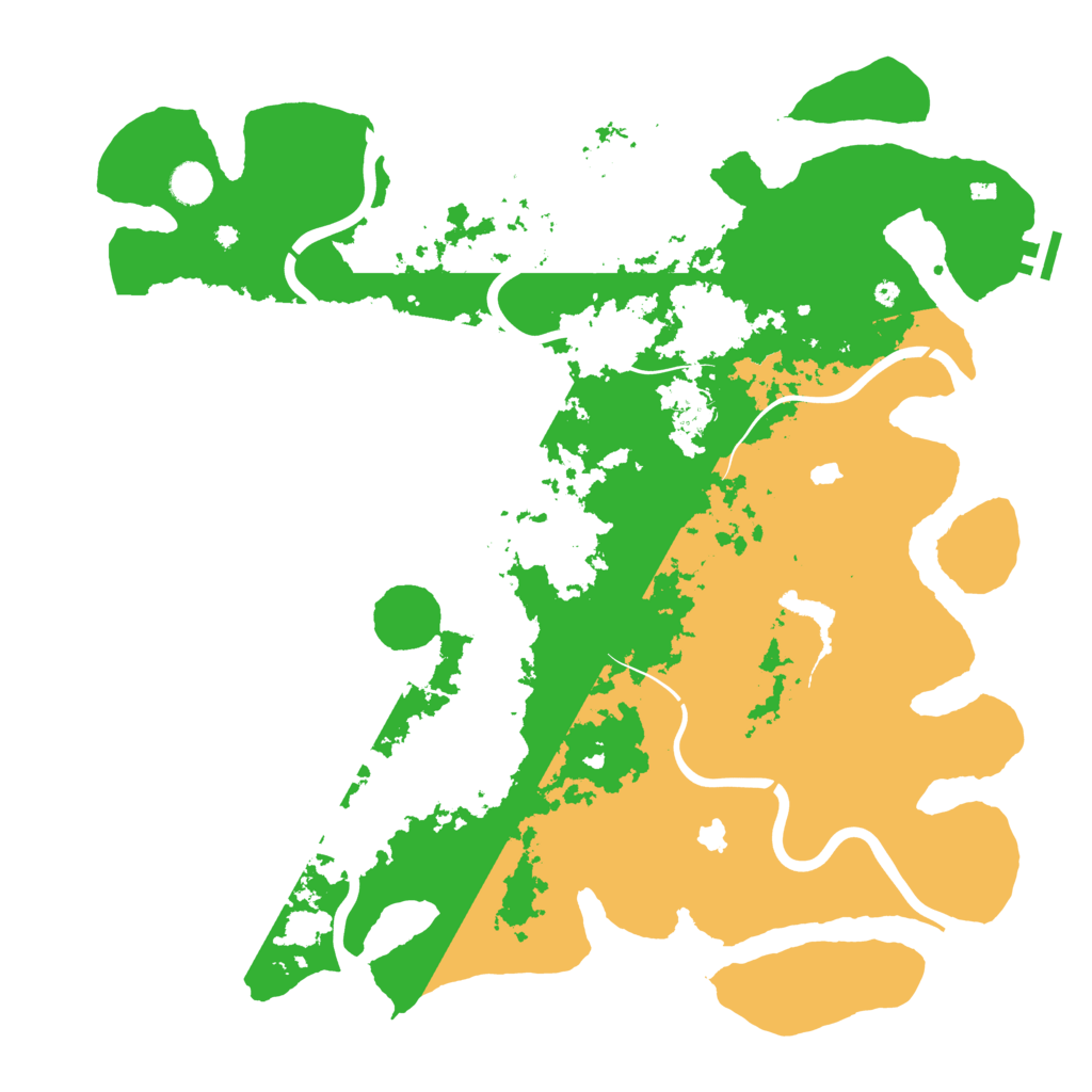 Biome Rust Map: Procedural Map, Size: 4500, Seed: 75487