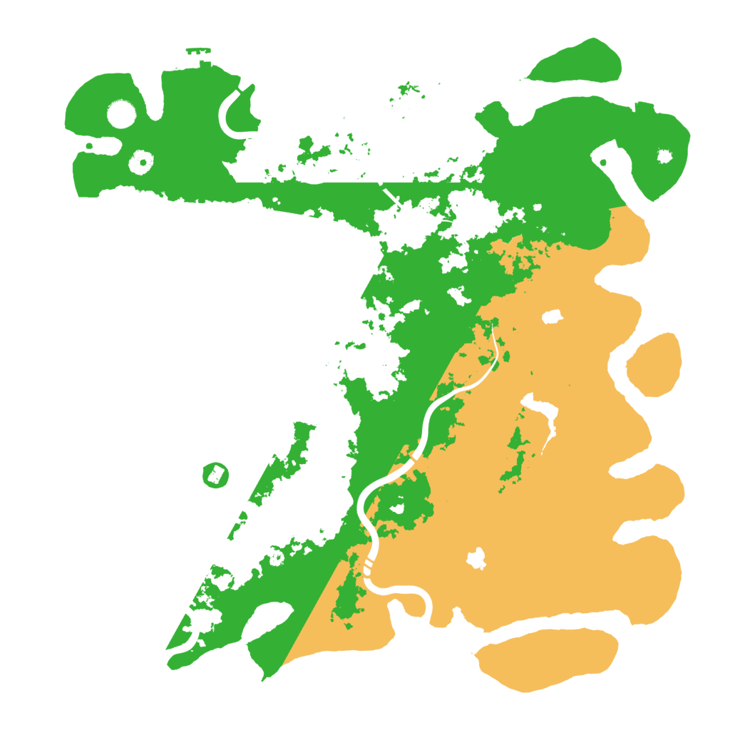 Biome Rust Map: Procedural Map, Size: 4500, Seed: 75487