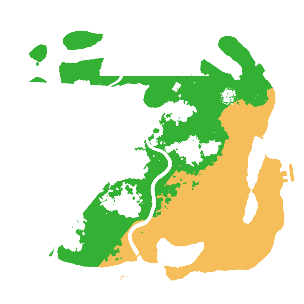 Biome Rust Map: Procedural Map, Size: 3600, Seed: 20663792