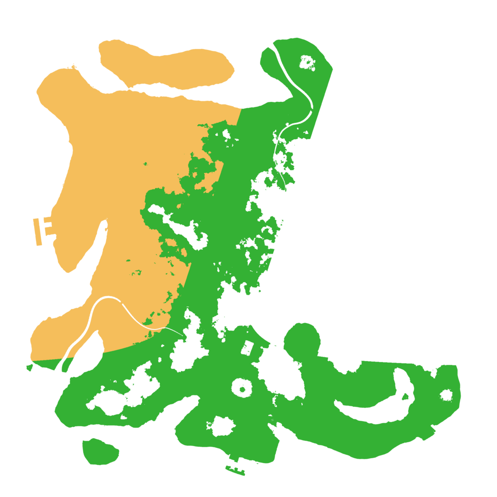 Biome Rust Map: Procedural Map, Size: 3700, Seed: 44237724