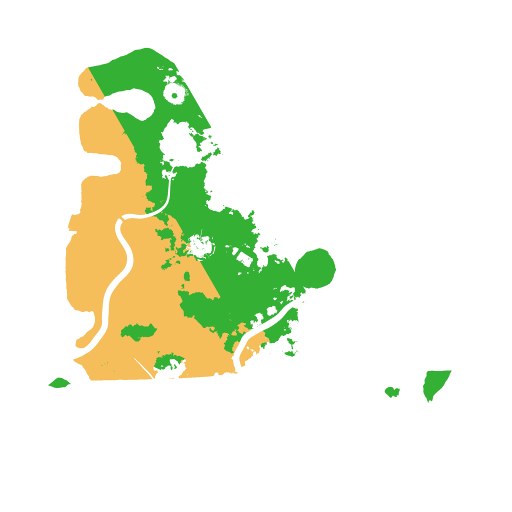 Biome Rust Map: Procedural Map, Size: 3600, Seed: 19055855