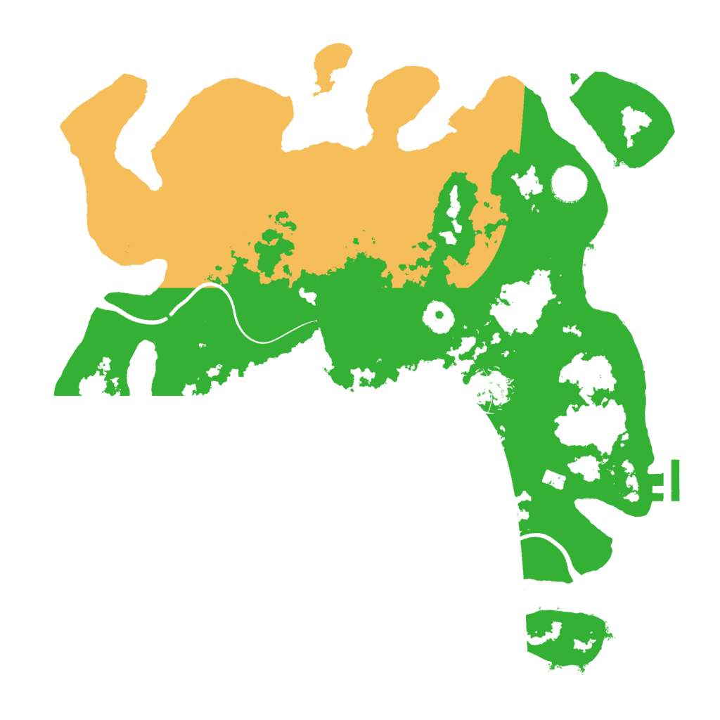 Biome Rust Map: Procedural Map, Size: 3500, Seed: 10696910