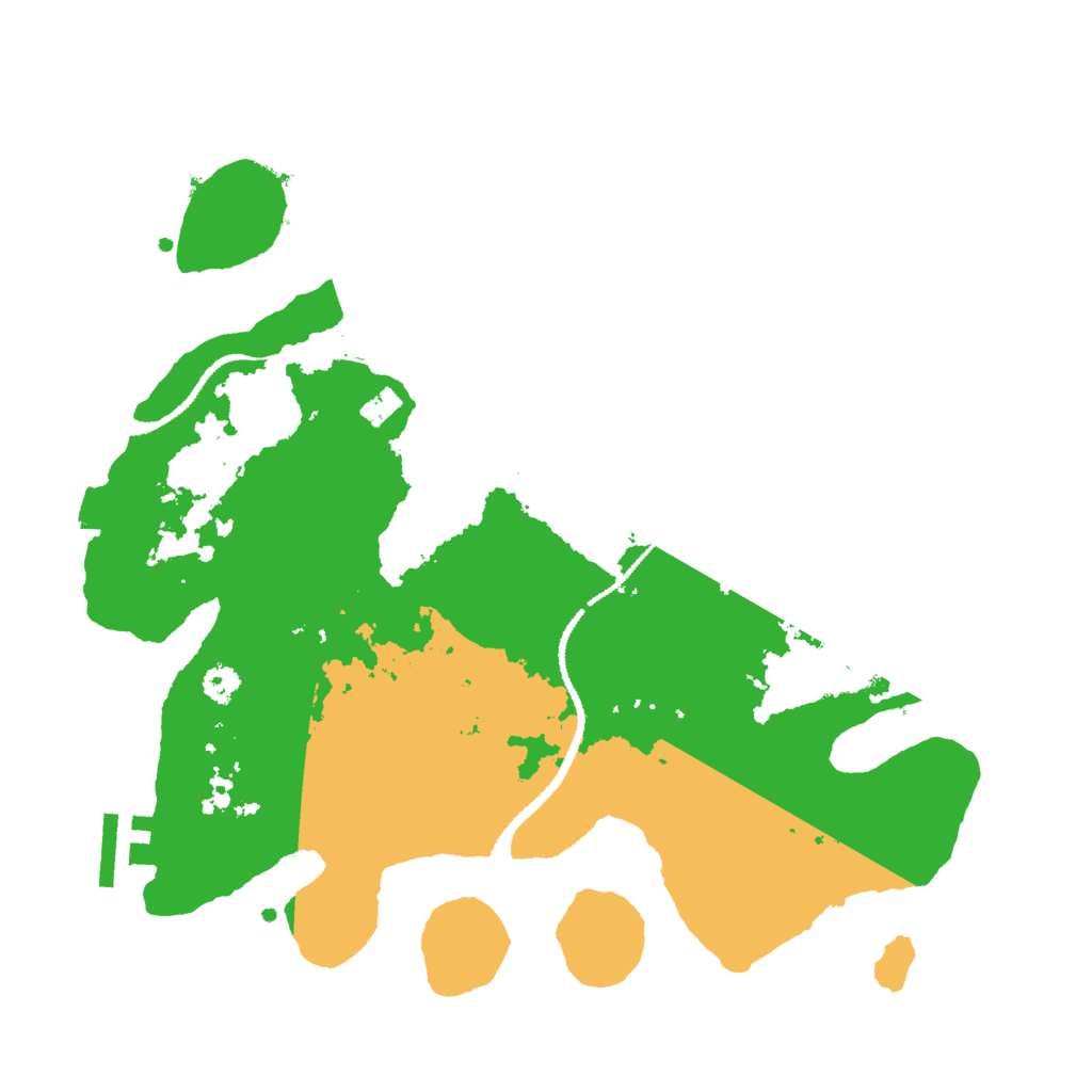Biome Rust Map: Procedural Map, Size: 3000, Seed: 661071775