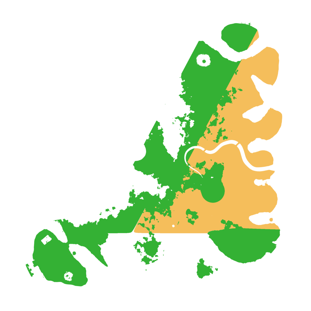 Biome Rust Map: Procedural Map, Size: 3500, Seed: 790757878
