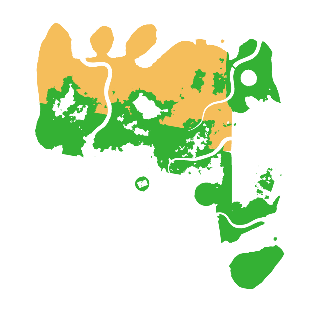 Biome Rust Map: Procedural Map, Size: 3500, Seed: 65487953