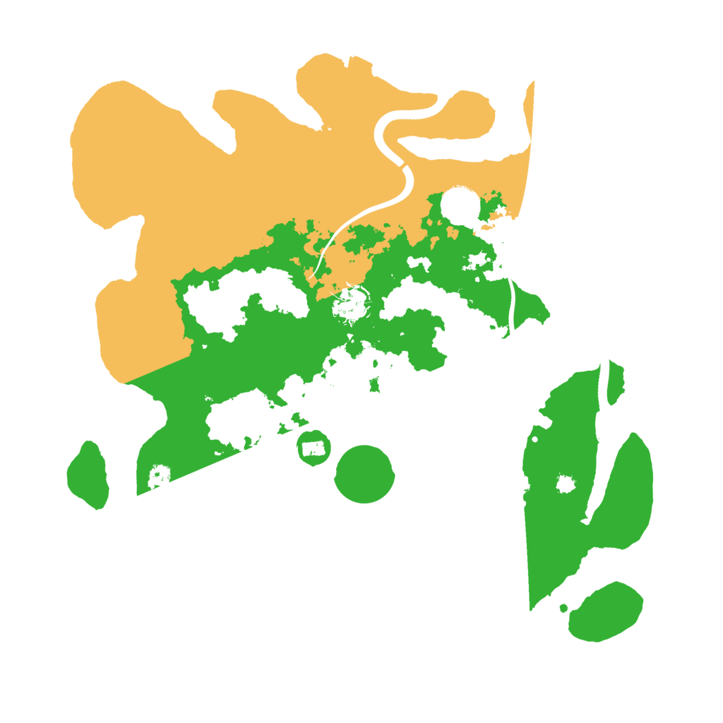 Biome Rust Map: Procedural Map, Size: 3500, Seed: 1119391725