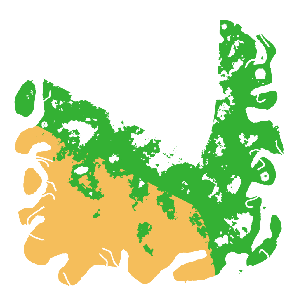 Biome Rust Map: Procedural Map, Size: 5000, Seed: 2615948