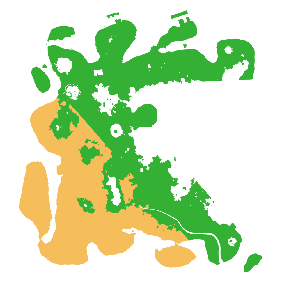 Biome Rust Map: Procedural Map, Size: 3500, Seed: 1760748080