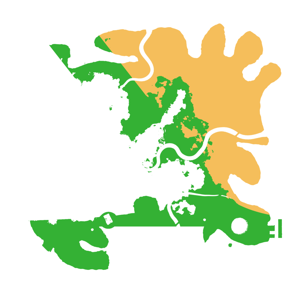 Biome Rust Map: Procedural Map, Size: 3250, Seed: 595618180