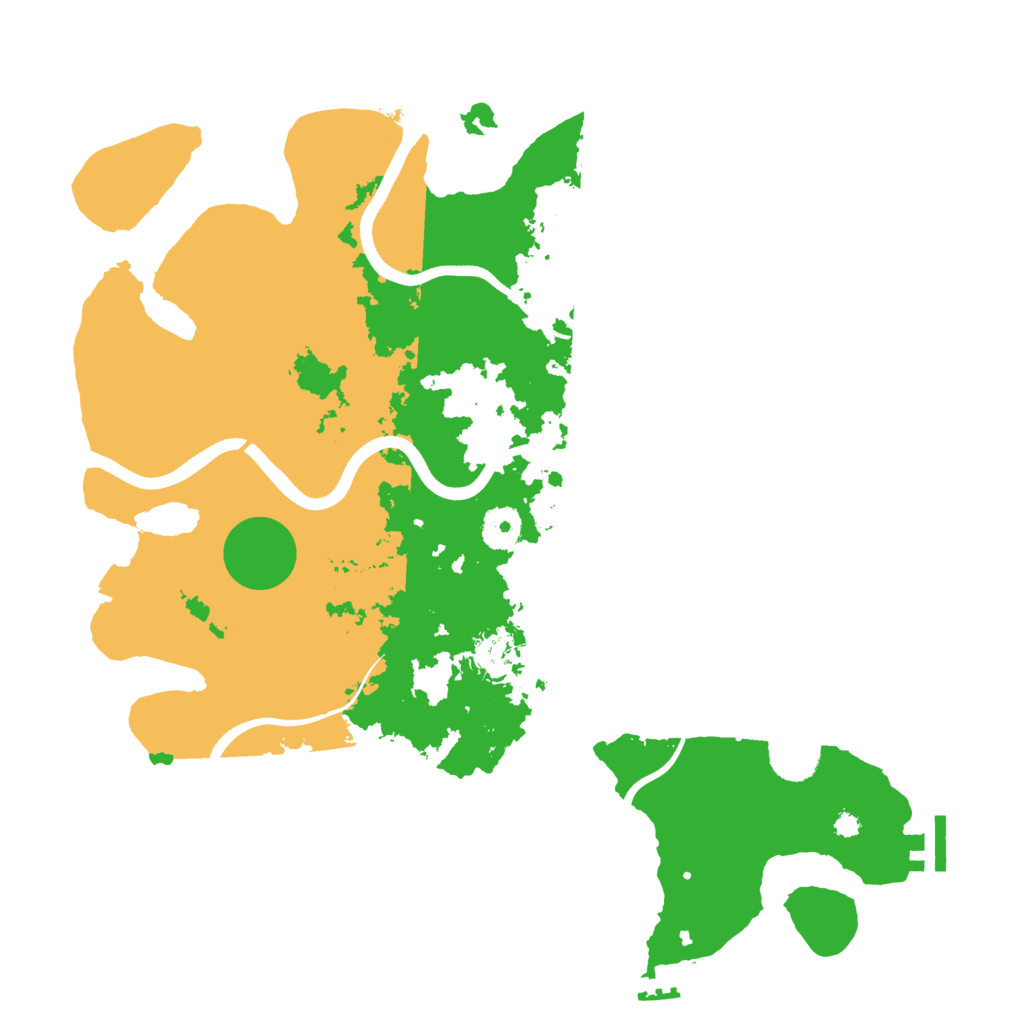 Biome Rust Map: Procedural Map, Size: 3700, Seed: 47021309