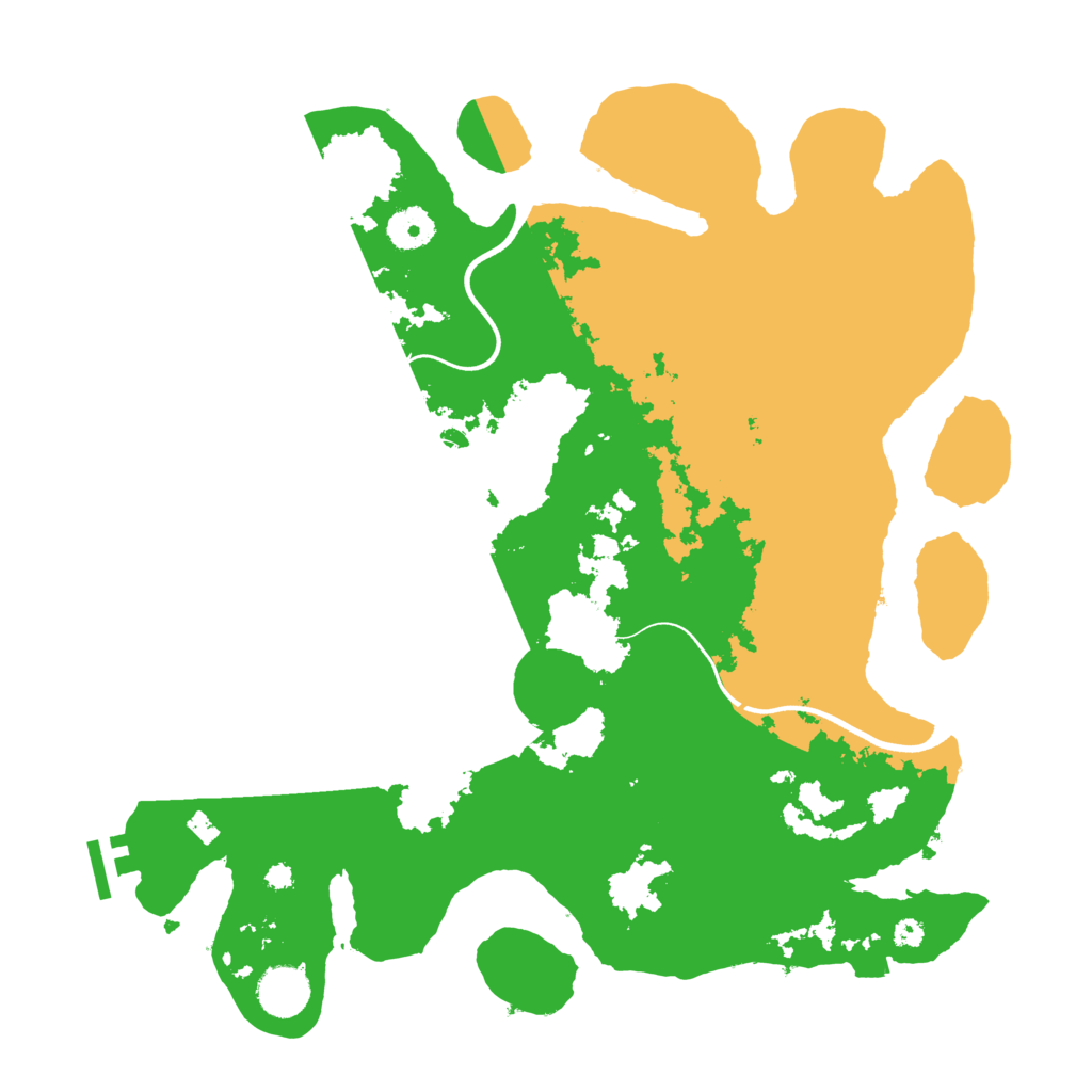 Biome Rust Map: Procedural Map, Size: 3700, Seed: 13942760