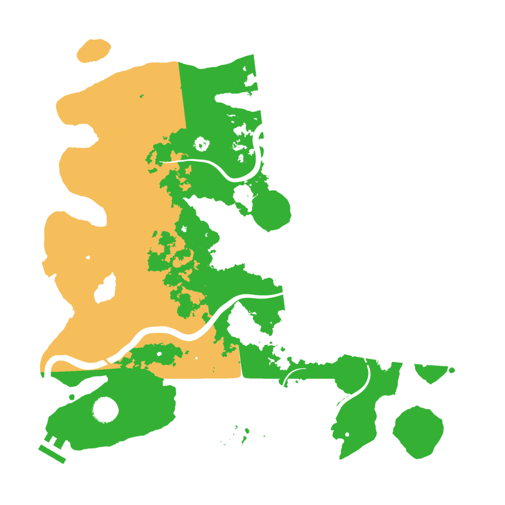 Biome Rust Map: Procedural Map, Size: 3500, Seed: 45102412