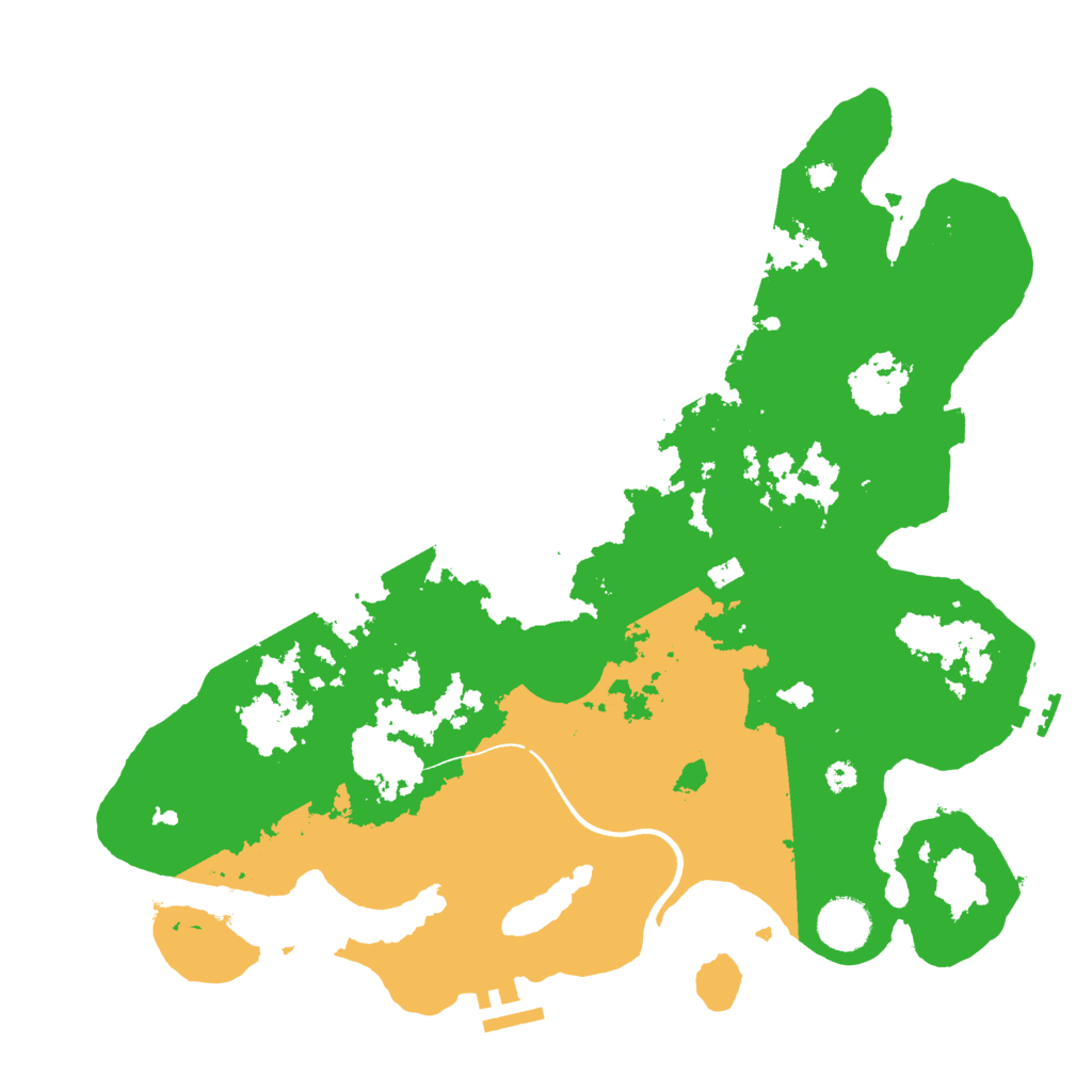 Biome Rust Map: Procedural Map, Size: 3600, Seed: 11902051