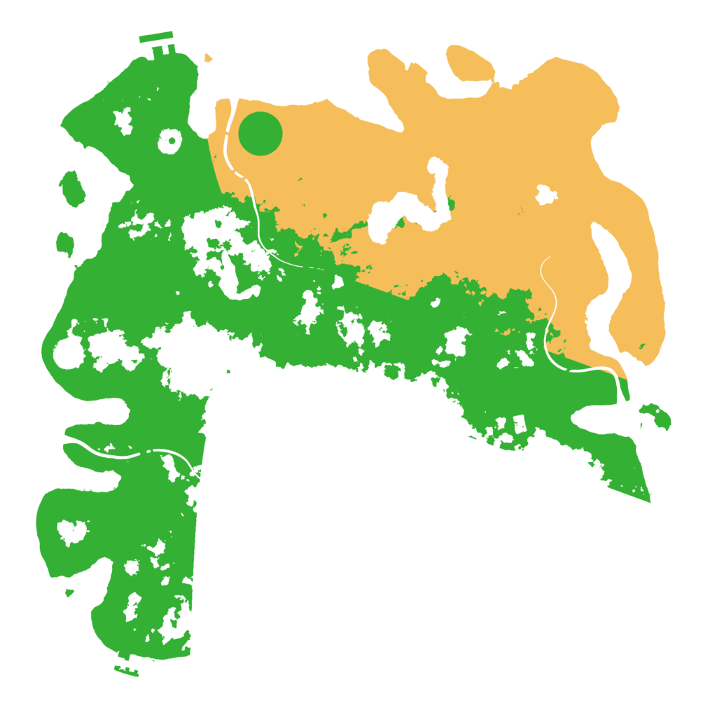 Biome Rust Map: Procedural Map, Size: 4300, Seed: 77899858