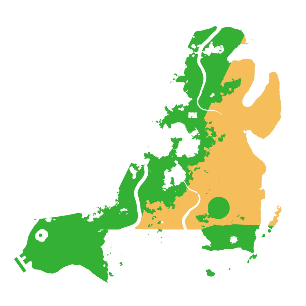 Biome Rust Map: Procedural Map, Size: 3700, Seed: 1066768283