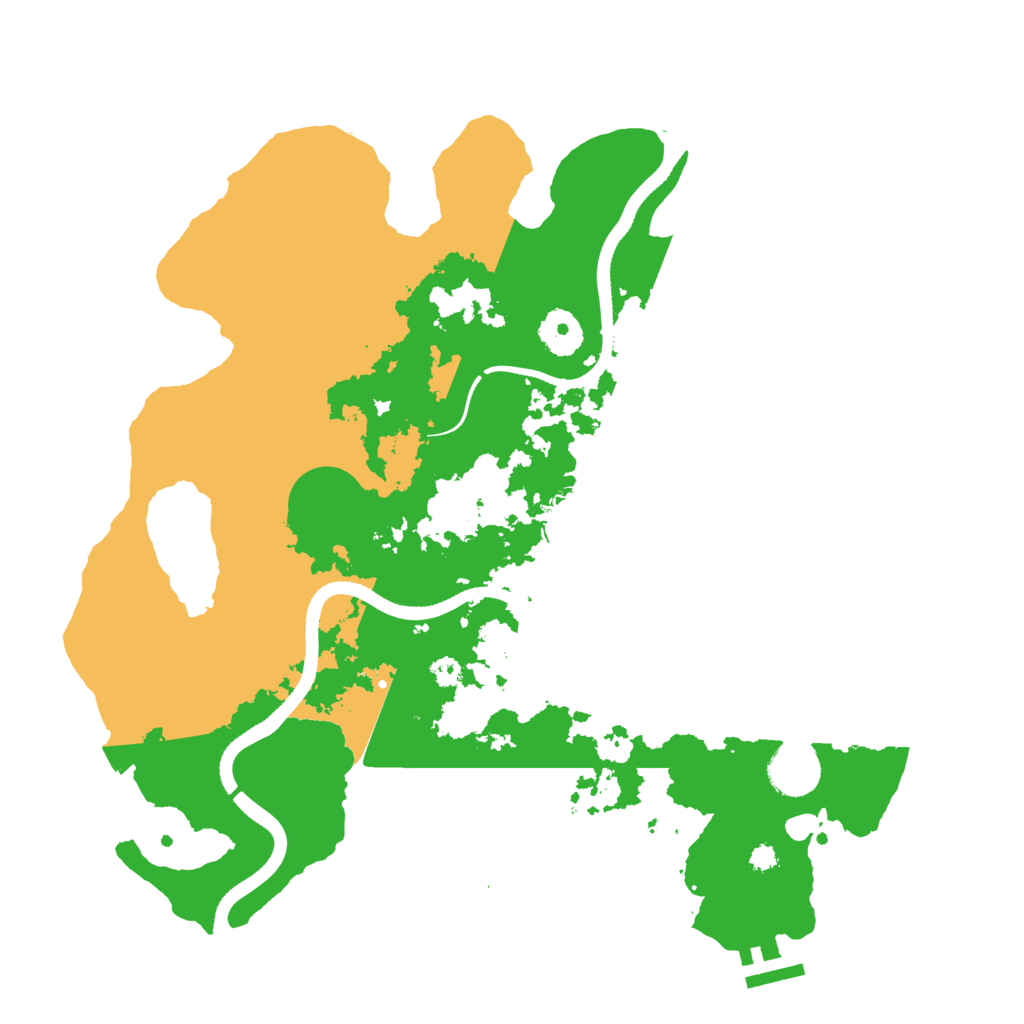 Biome Rust Map: Procedural Map, Size: 3500, Seed: 93398788