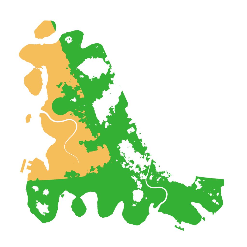 Biome Rust Map: Procedural Map, Size: 3700, Seed: 581767340