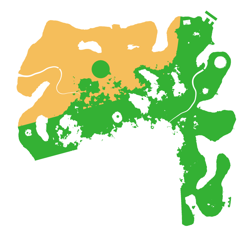 Biome Rust Map: Procedural Map, Size: 3650, Seed: 43395430