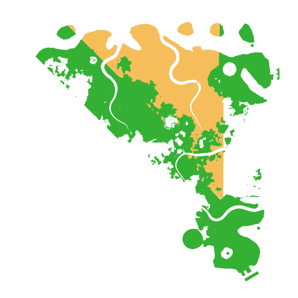 Biome Rust Map: Procedural Map, Size: 3950, Seed: 44689645