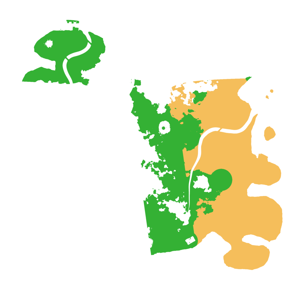 Biome Rust Map: Procedural Map, Size: 3650, Seed: 86473665