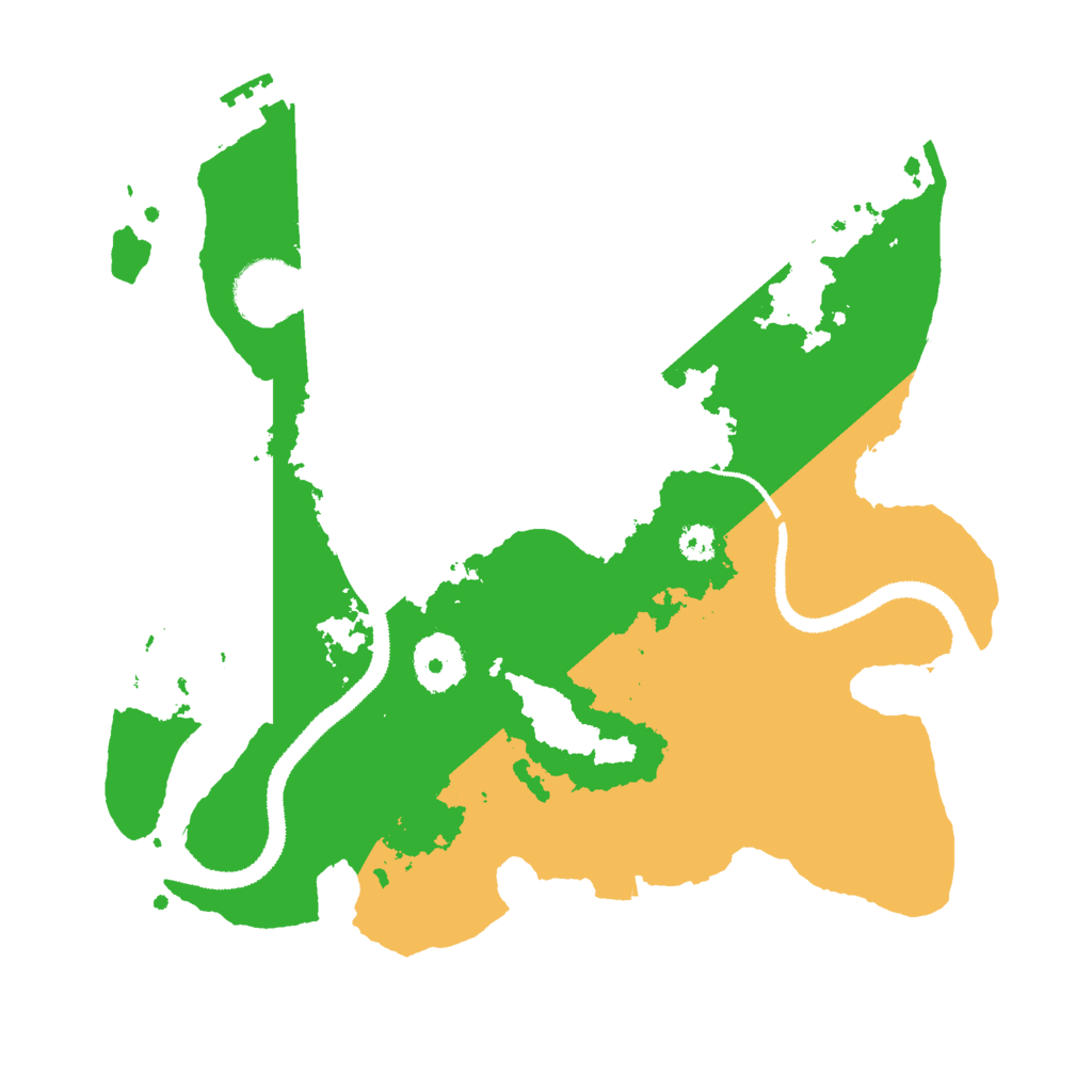 Biome Rust Map: Procedural Map, Size: 3000, Seed: 416005747
