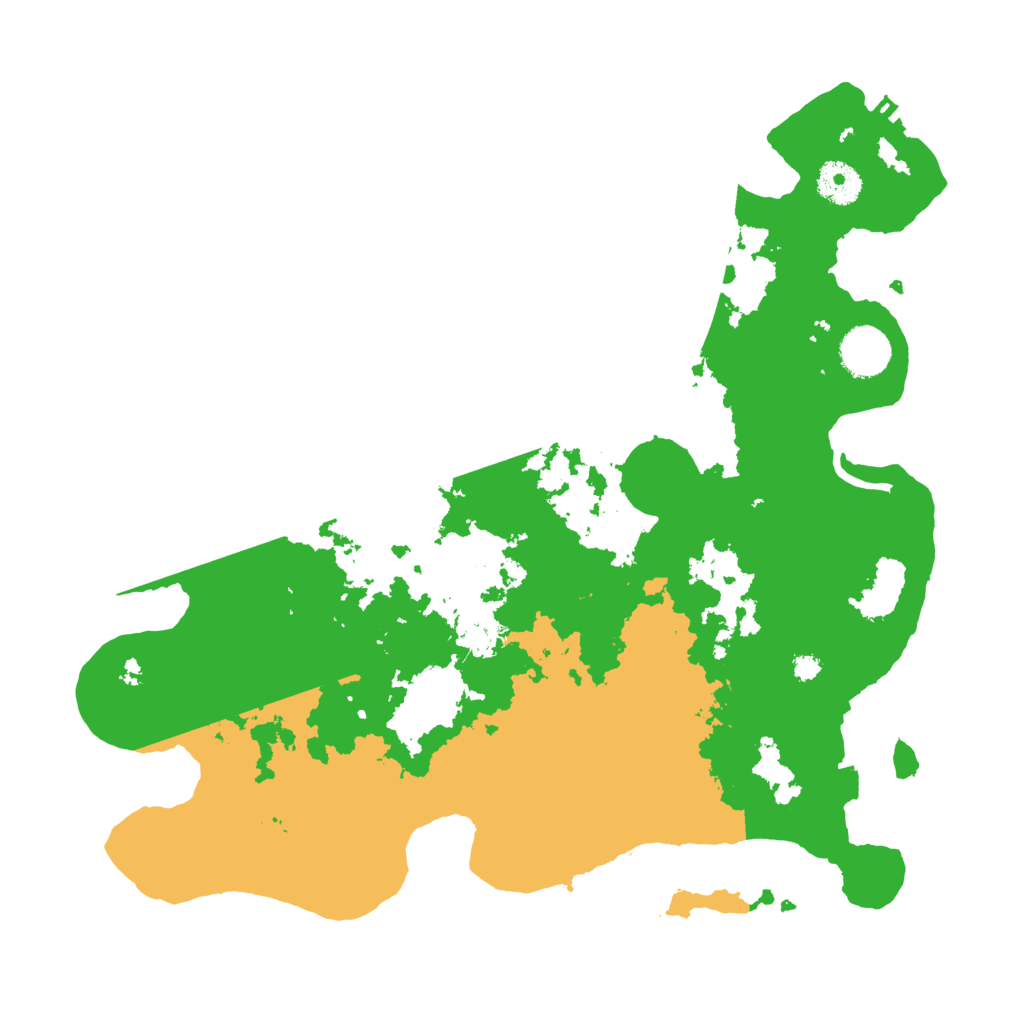 Biome Rust Map: Procedural Map, Size: 3550, Seed: 648252