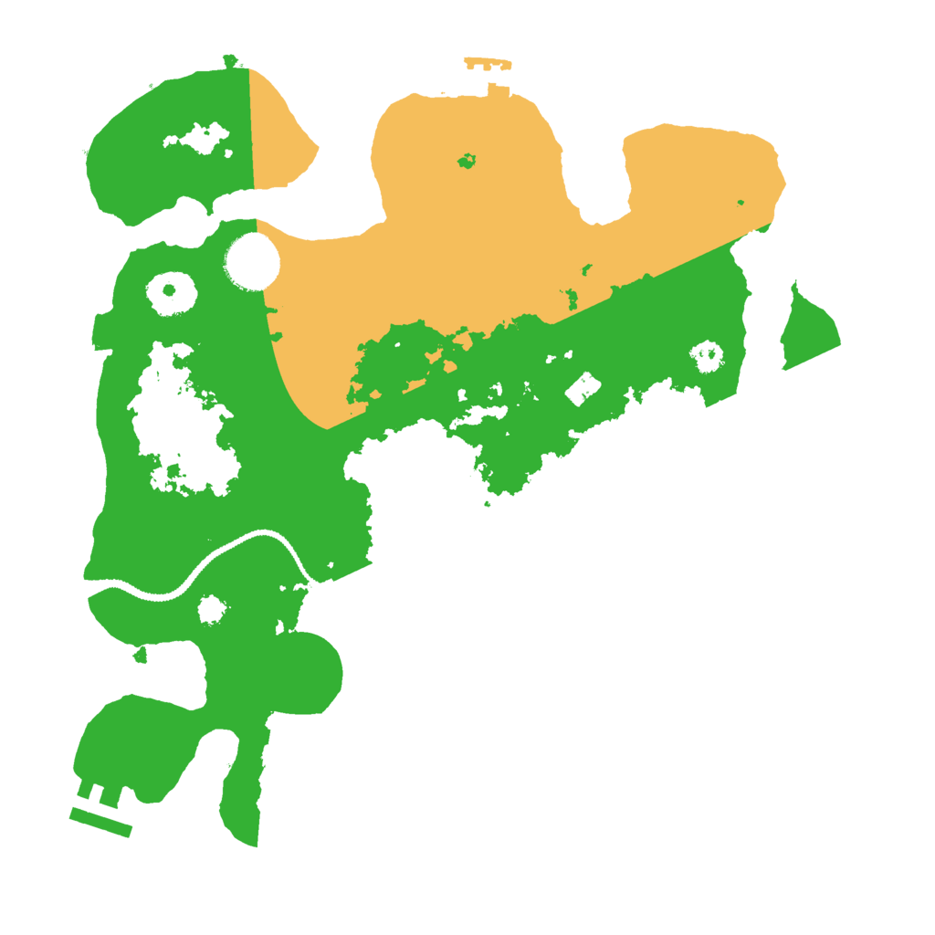 Biome Rust Map: Procedural Map, Size: 3000, Seed: 1496929462