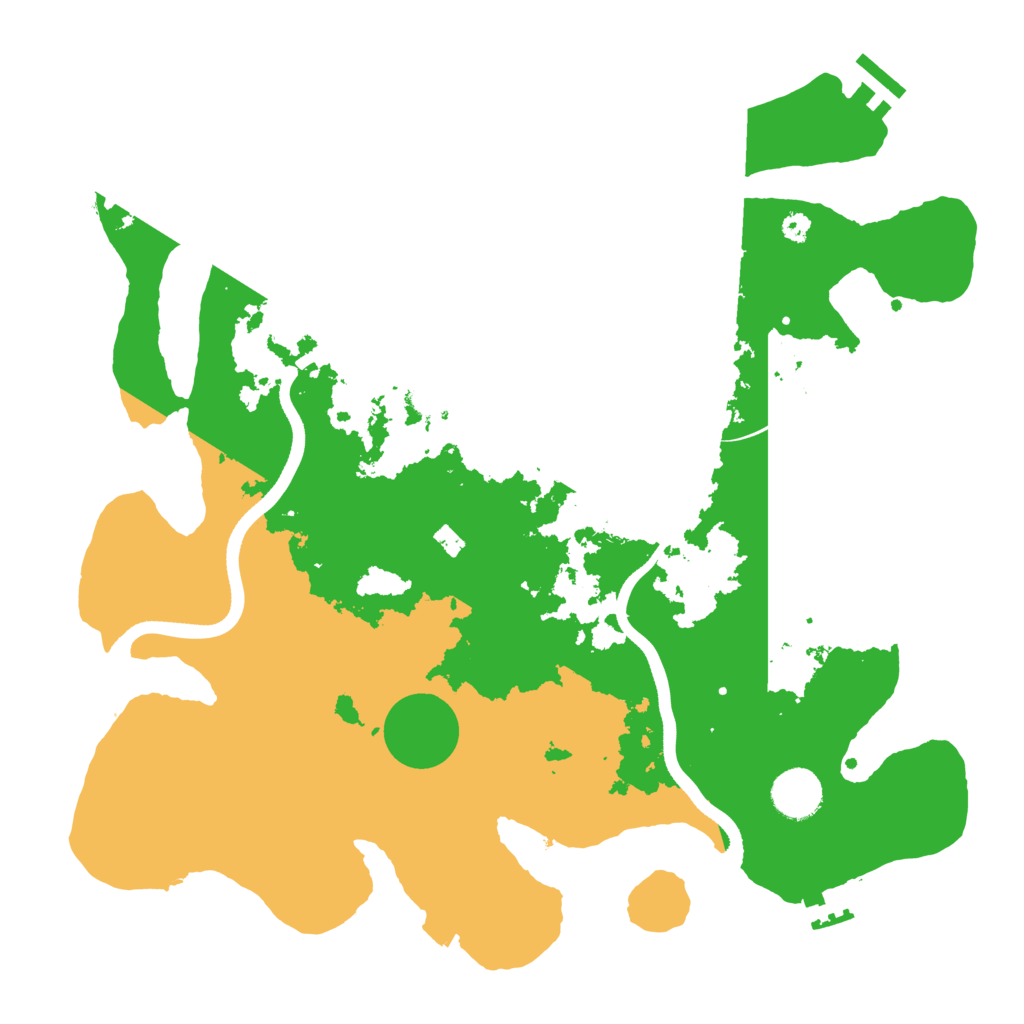 Biome Rust Map: Procedural Map, Size: 3600, Seed: 93396498