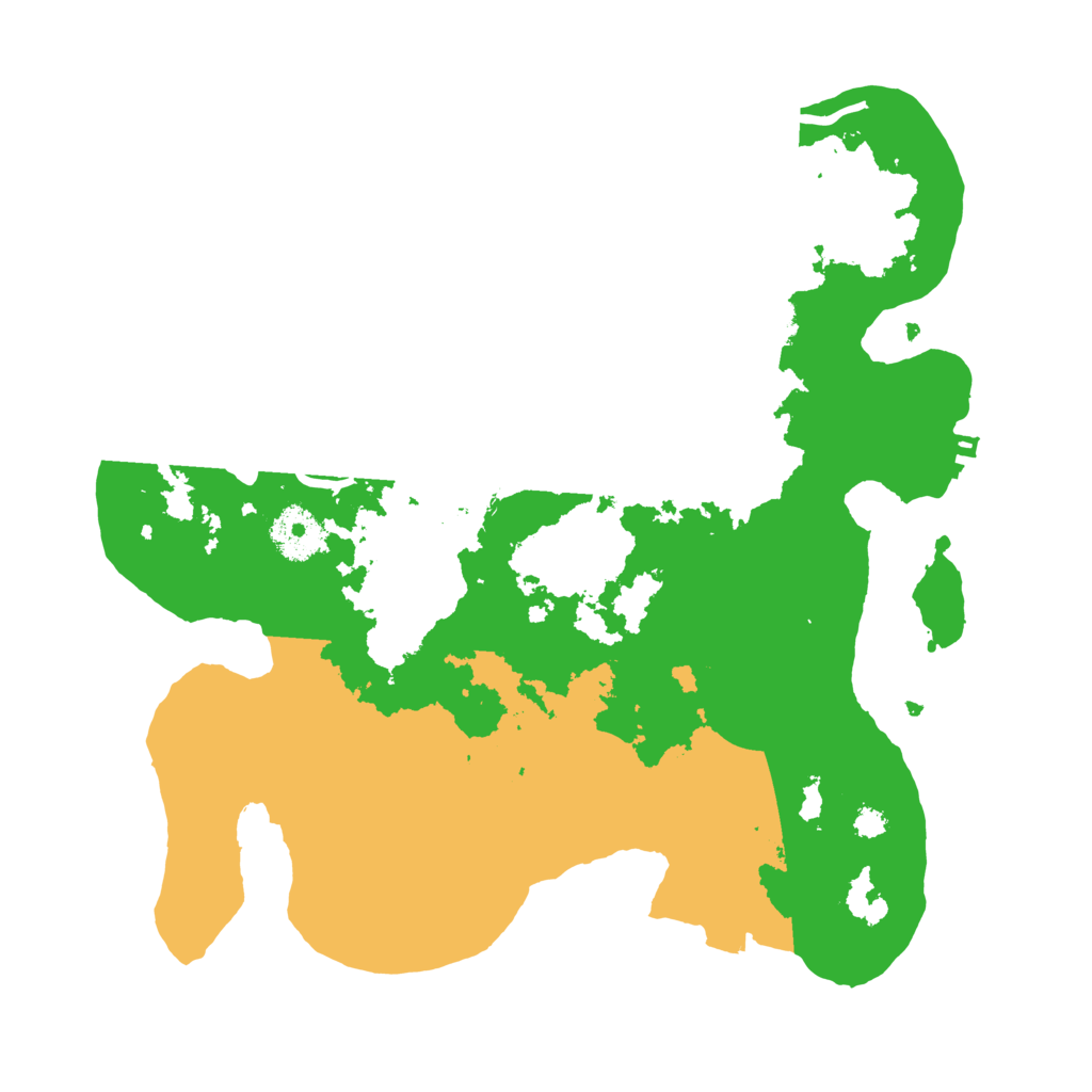 Biome Rust Map: Procedural Map, Size: 3200, Seed: 3543534