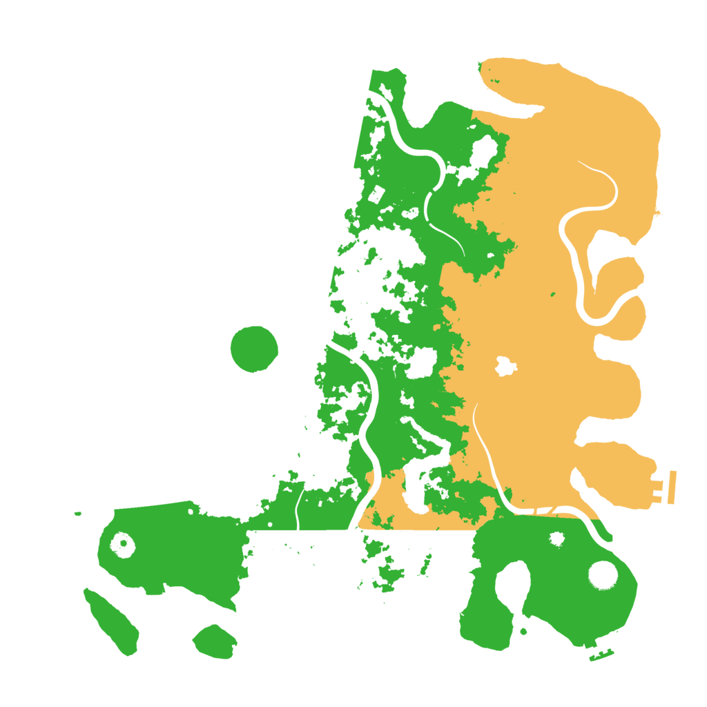 Biome Rust Map: Procedural Map, Size: 4300, Seed: 37185784