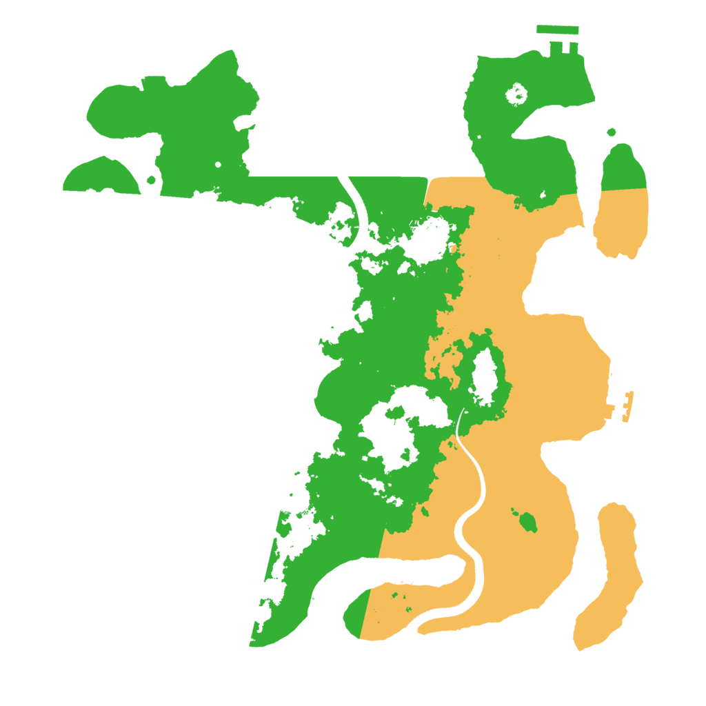 Biome Rust Map: Procedural Map, Size: 3400, Seed: 23046157