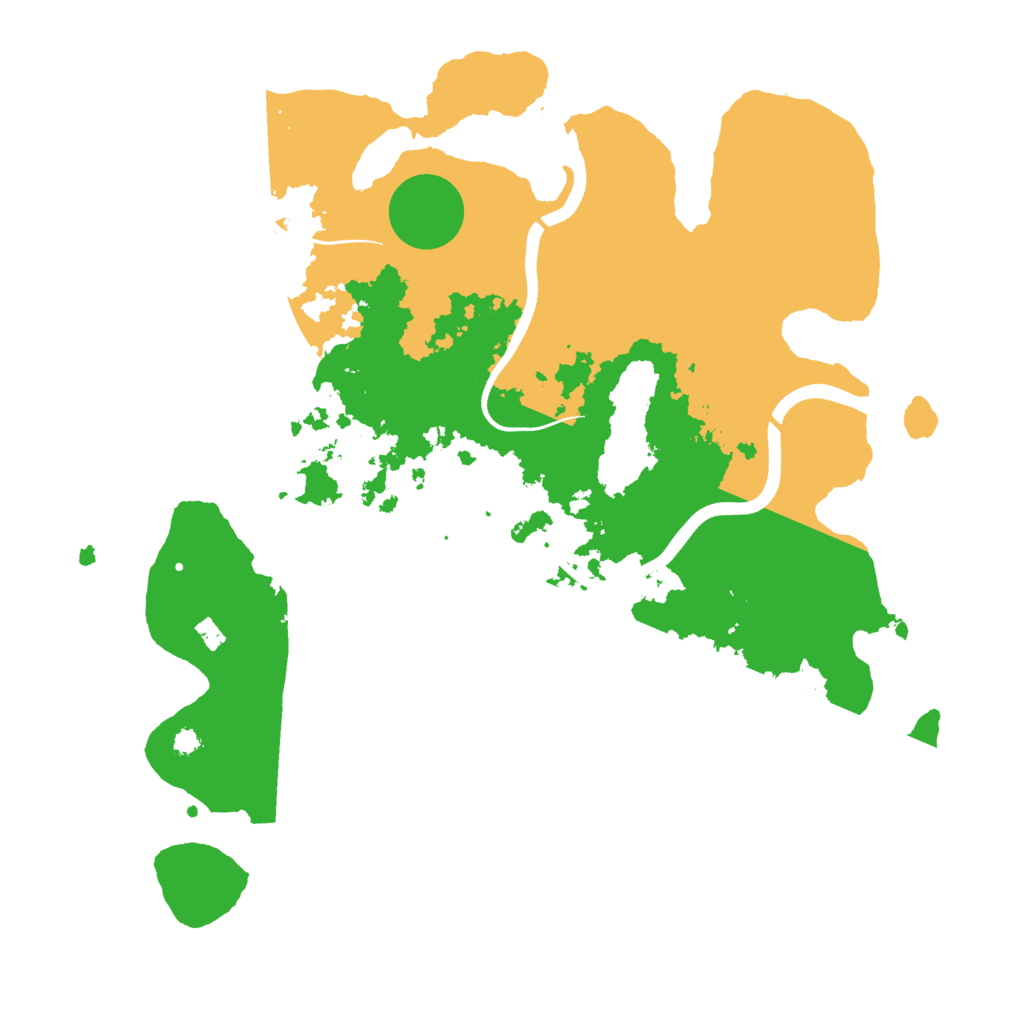 Biome Rust Map: Procedural Map, Size: 3600, Seed: 11778888