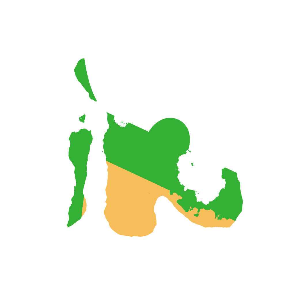 Biome Rust Map: Procedural Map, Size: 2000, Seed: 140099917