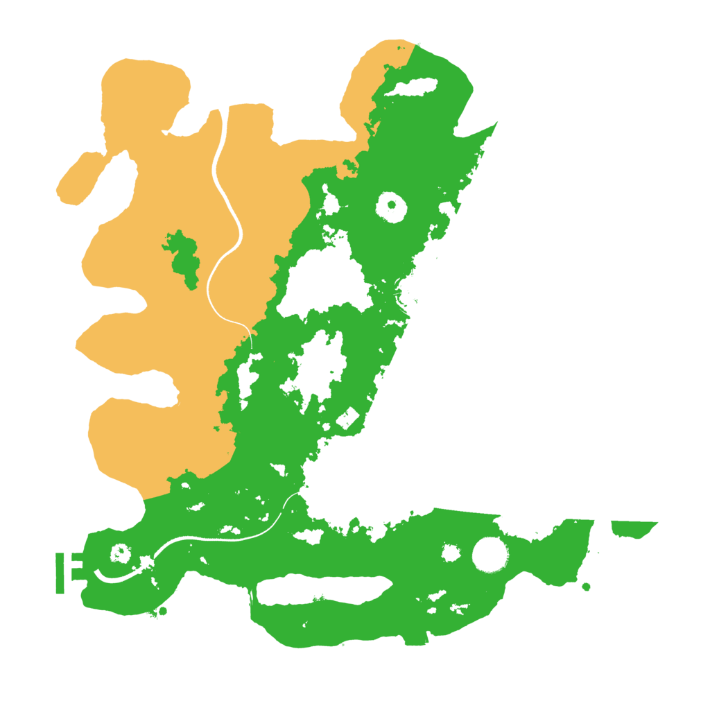 Biome Rust Map: Procedural Map, Size: 3499, Seed: 9876513